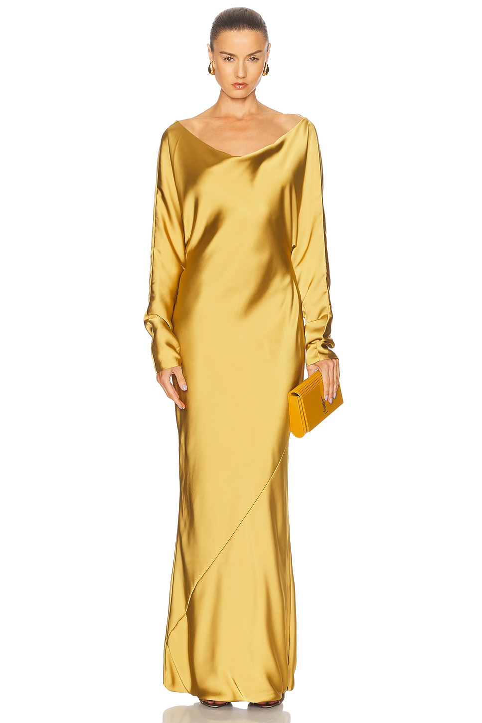 Dolman Maria Gown in Mustard