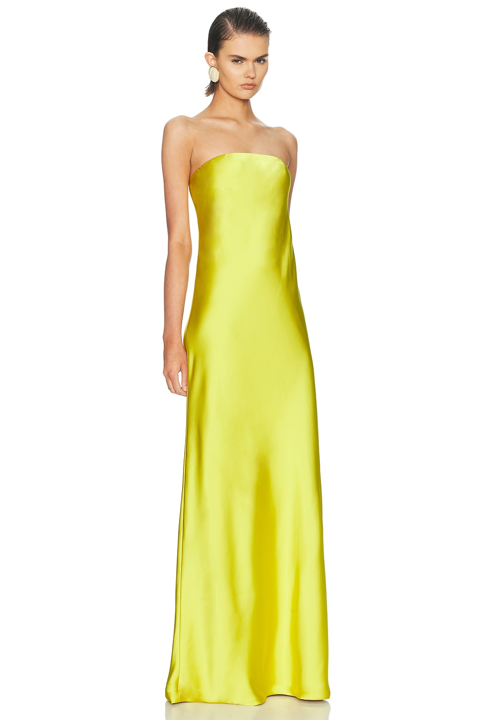 Norma Kamali Bias Strapless Gown | Thumbnail 2 Norma Kamali Bias Strapless Gown | Thumbnail 2