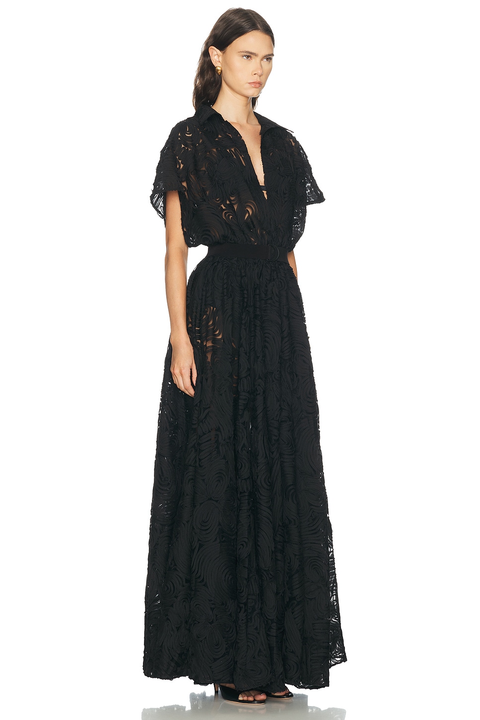 Norma Kamali For FWRD Oversized Norma Kamali Sleeveless Flared Gown