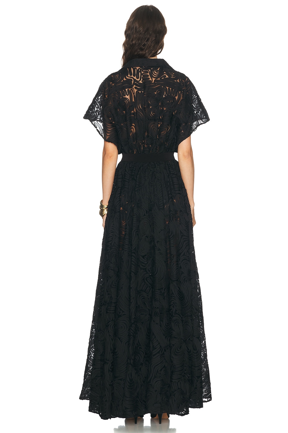 Norma Kamali For FWRD Oversized Norma Kamali Sleeveless Flared Gown