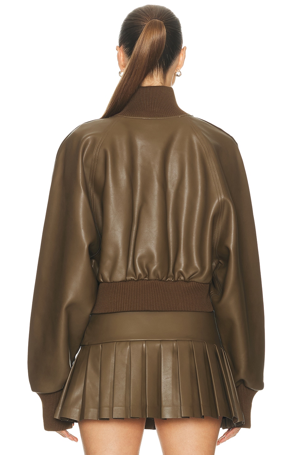 Norma Kamali - Oversized Turtleneck Bomber Jacket | Plush