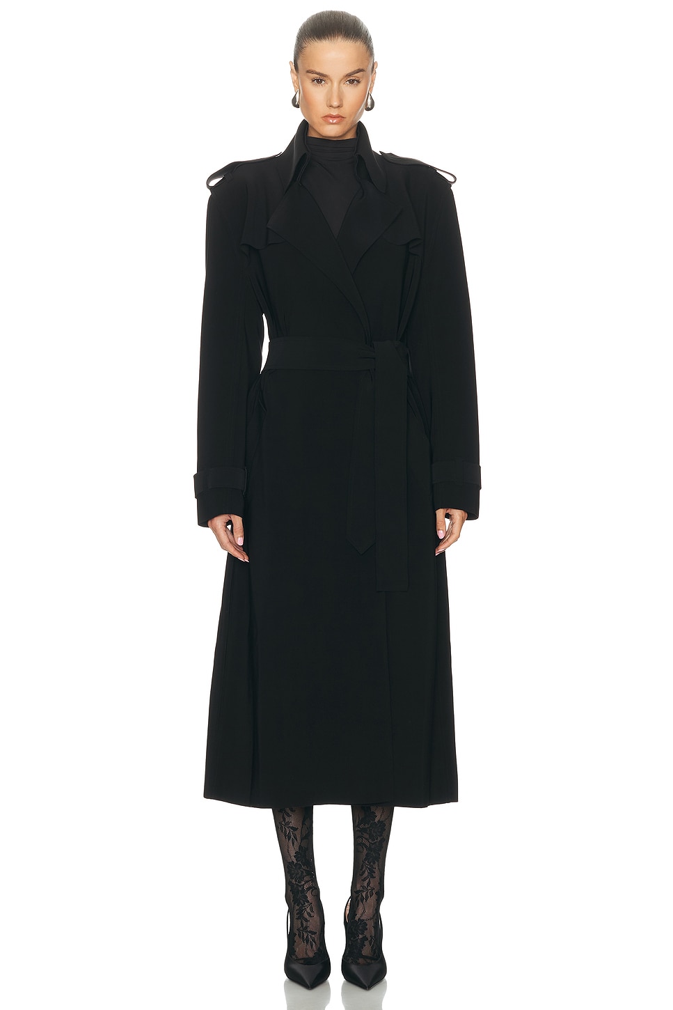 Norma Kamali - Oversized Double Breasted Trench Coat | Plush