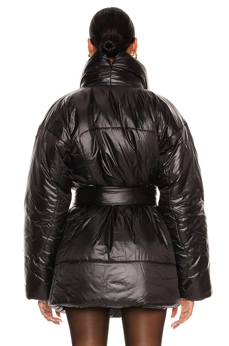 Norma Kamali Sleeping Bag Car Coat in Black | FWRD