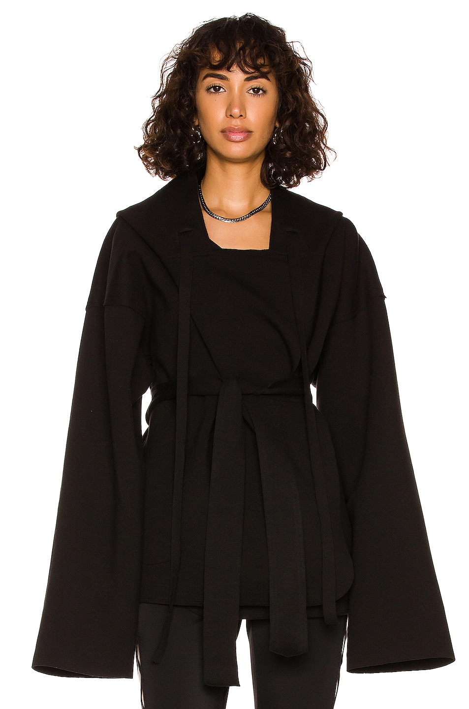 Image 1 of Norma Kamali Oversized Hooded Jacket in Black