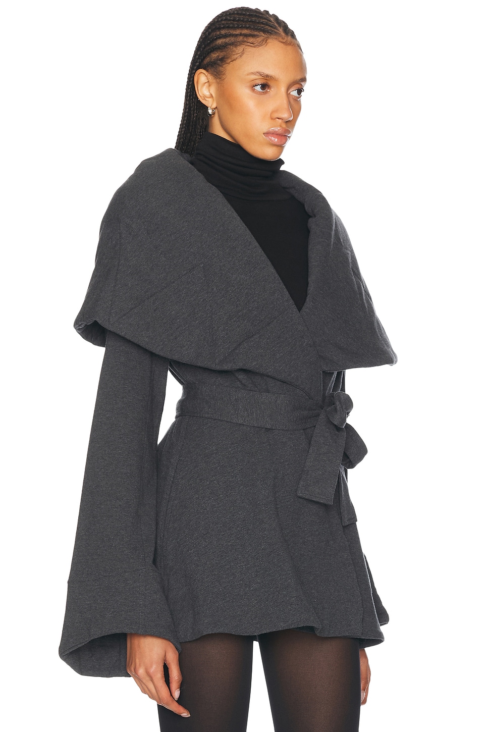 Norma Kamali - Shawl Collar Peplum Jacket | Plush