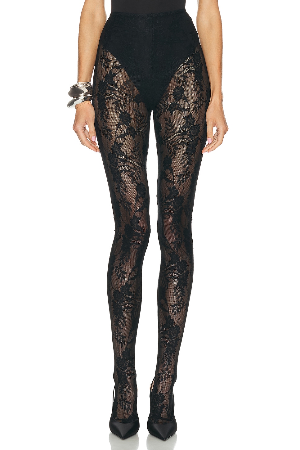 Image 1 of Norma Kamali Footie Legging in Black