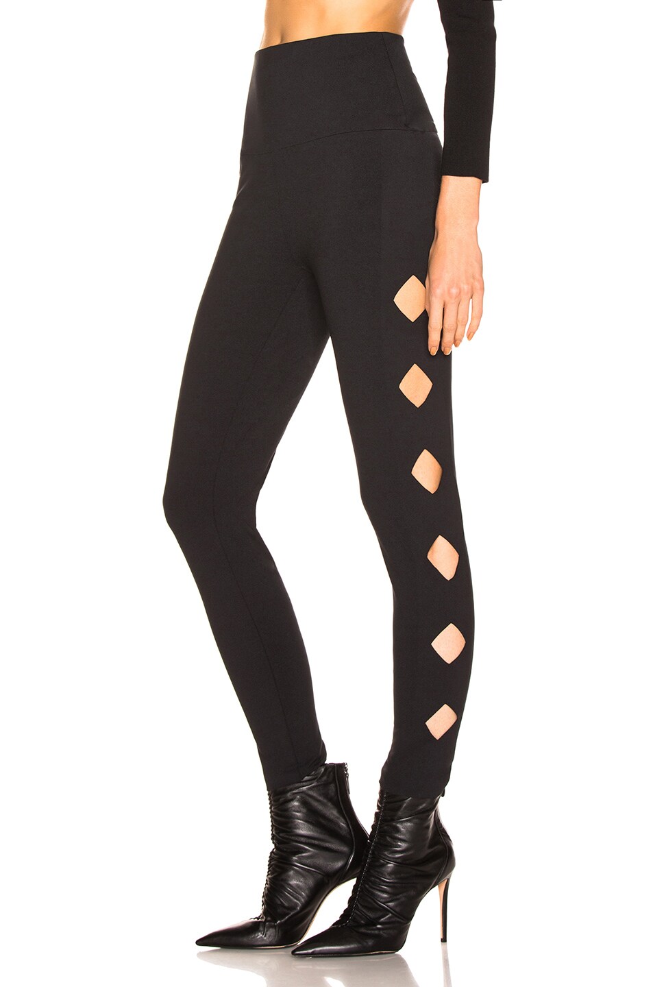 Image 1 of Norma Kamali Cut Out Legging in Black