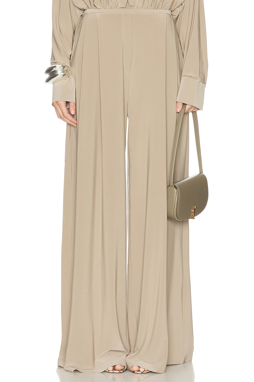 Image 1 of Norma Kamali Pleated Pant in Elm