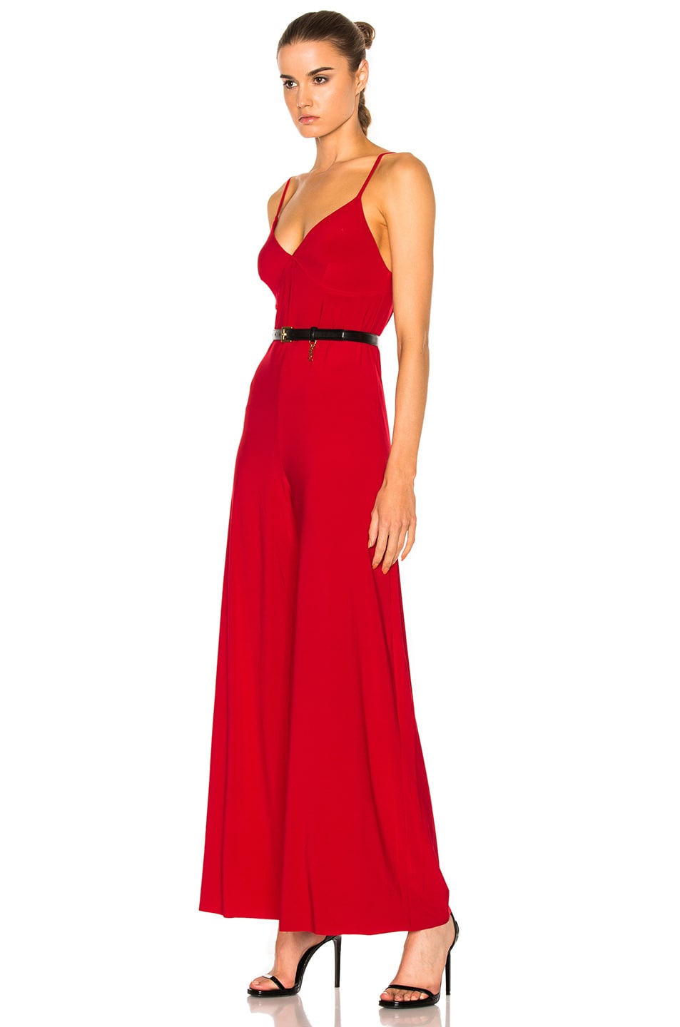 norma kamali red jumpsuit