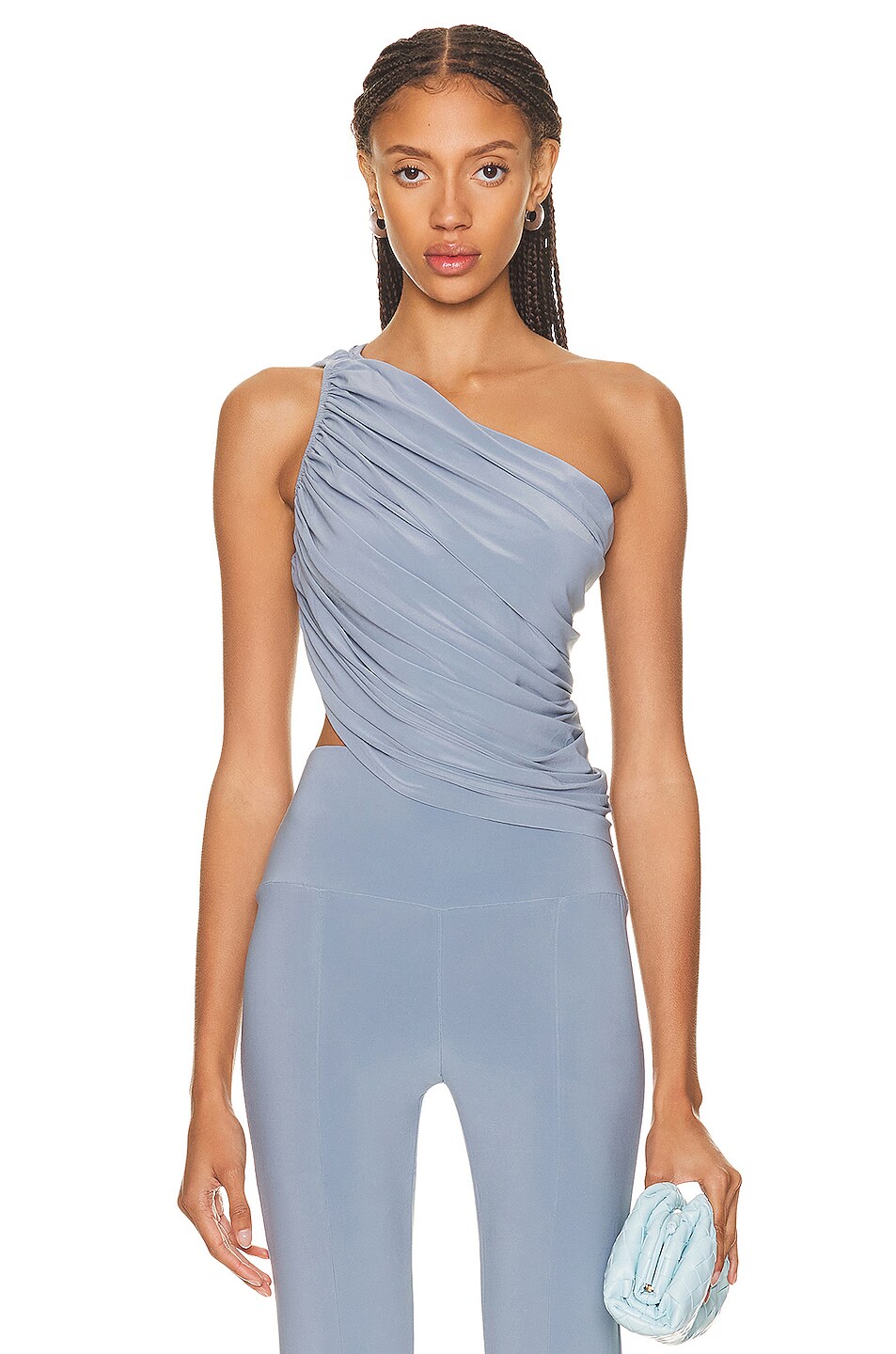 Image 1 of Norma Kamali Diana Top in Soft Blue