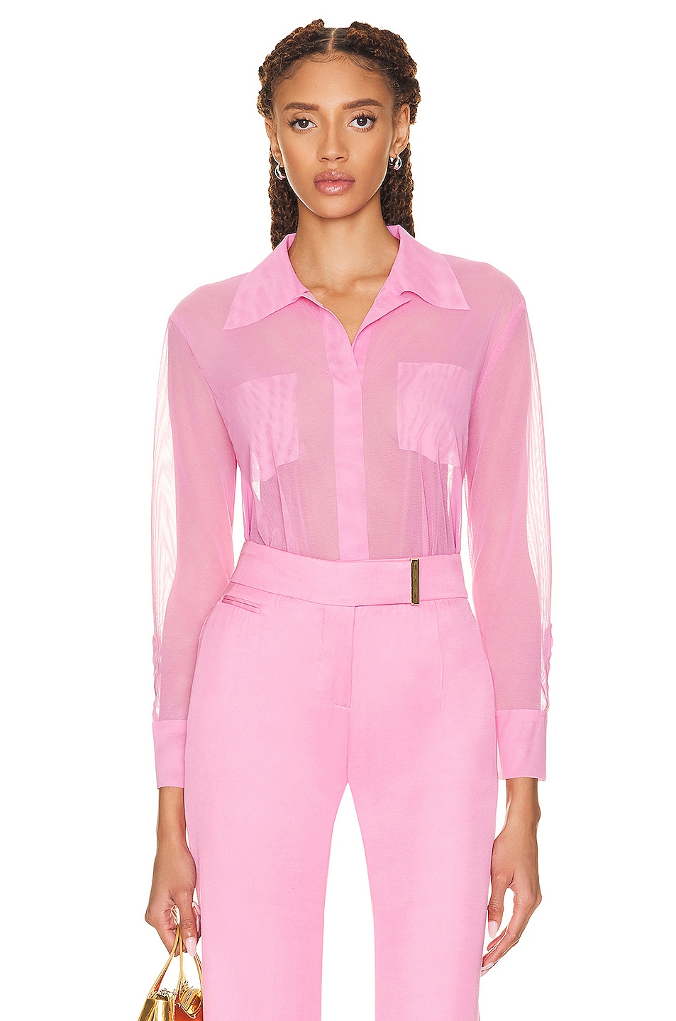 Image 1 of Norma Kamali Nk Shirt in Candy Pink