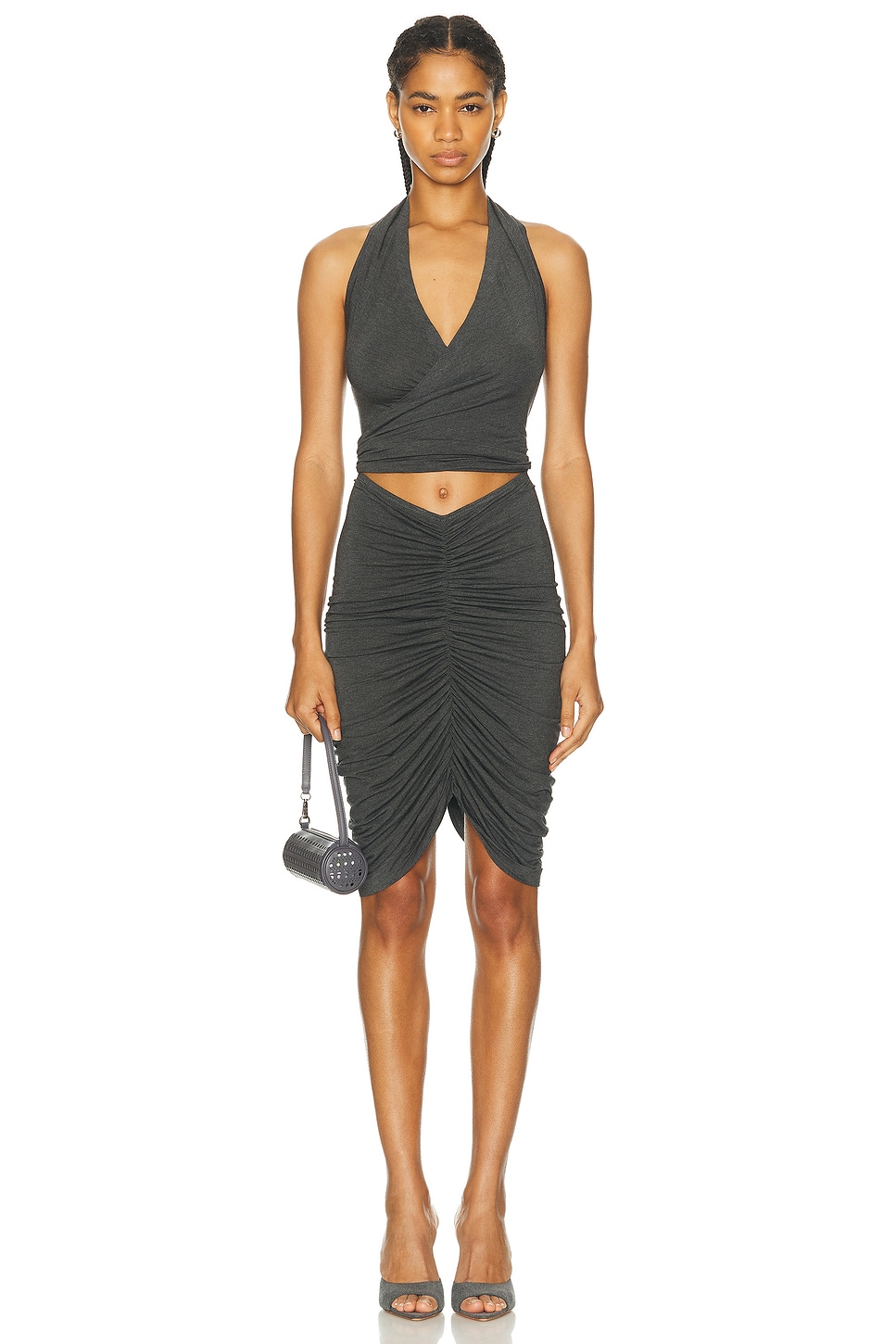 Norma Kamali Halter Wrap Top thumbnail