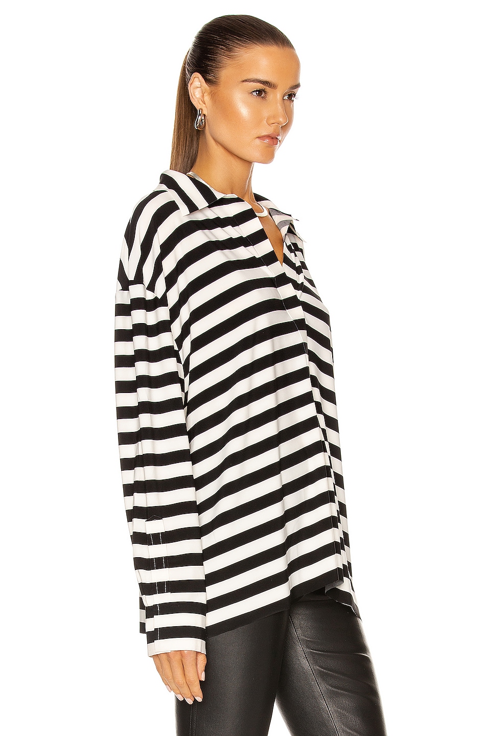 norma kamali boyfriend shirt