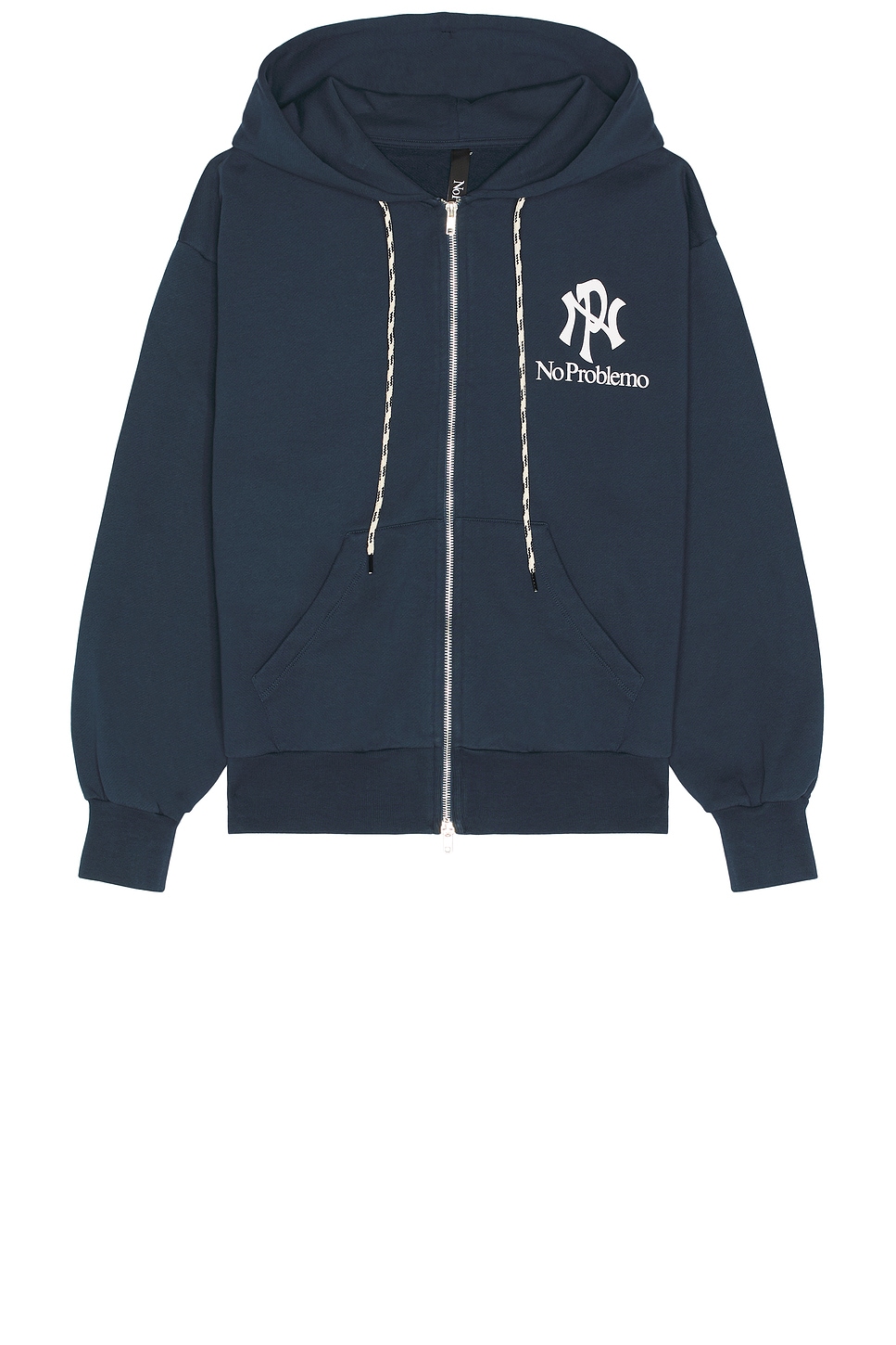 Nyp Zip Through Hoodie in Navy