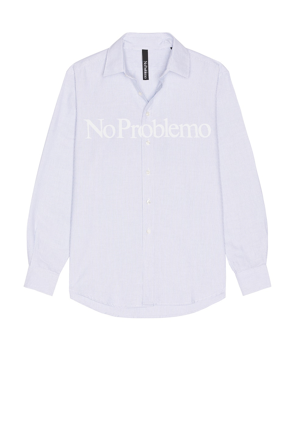 No Problemo Long Sleeve Stripe Shirt in Blue