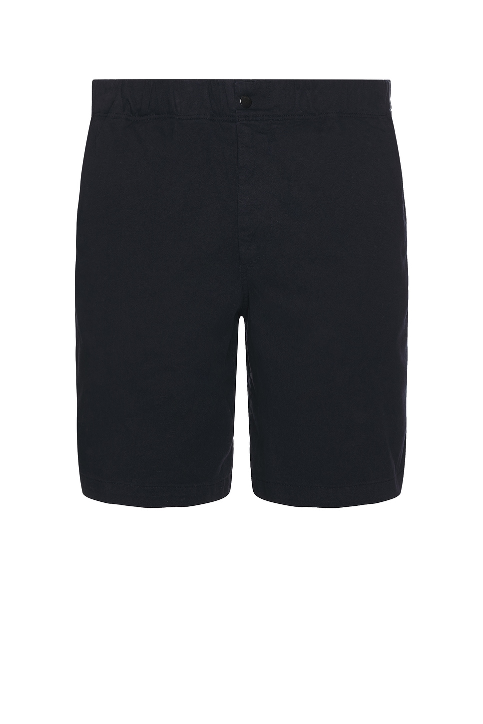 Ezra Relaxed Organic Stretch Twill Shorts in Navy