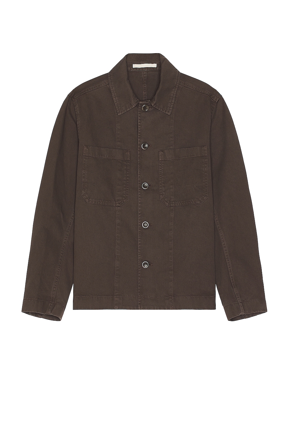 Image 1 of Norse Projects Tyge Organic Broken Twill Overshirt in Heathland Brown