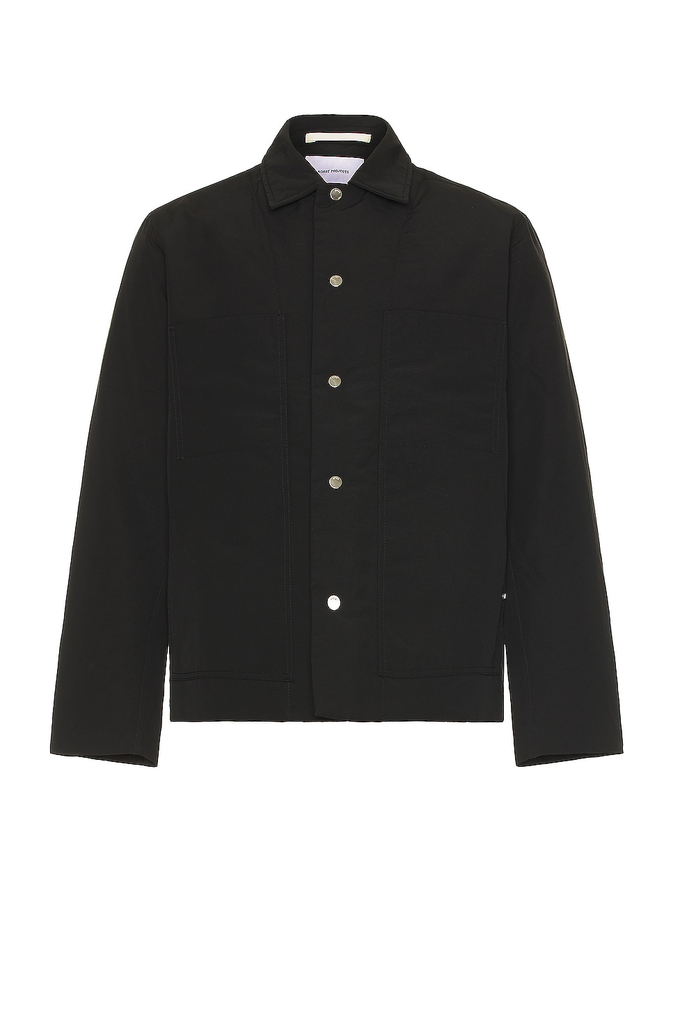 Image 1 of Norse Projects Pelle Waxed Nylon Insulated Jacket in Black