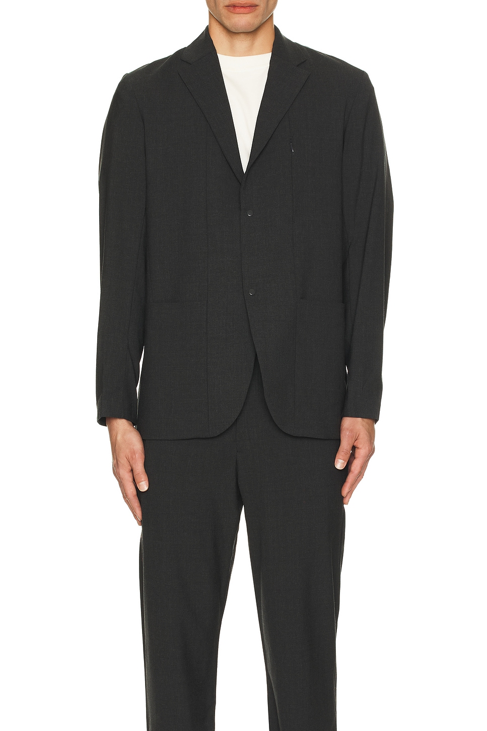Image 1 of Norse Projects Emil Cordura Tech Wool Blazer in Charcoal Melange