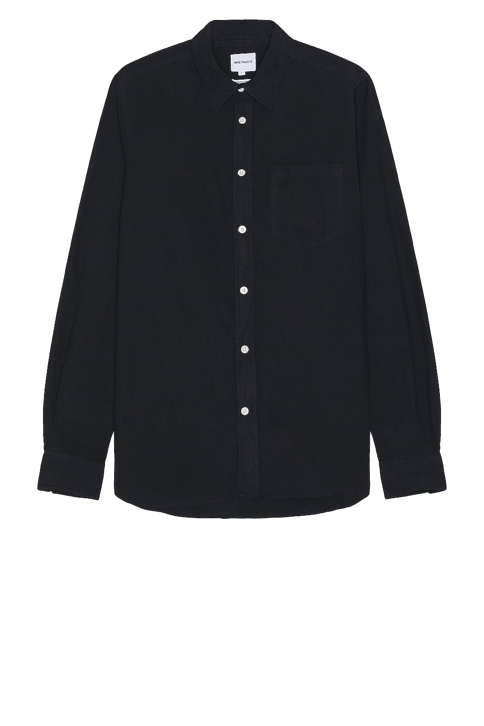 Image 1 of Norse Projects Osvald Cotton Tencel Shirt in Dark Navy
