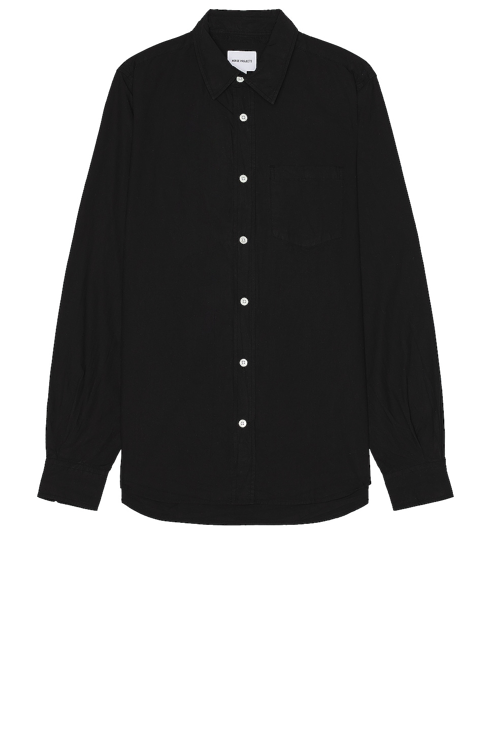 Image 1 of Norse Projects Osvald Cotton Tencel Shirt in Black