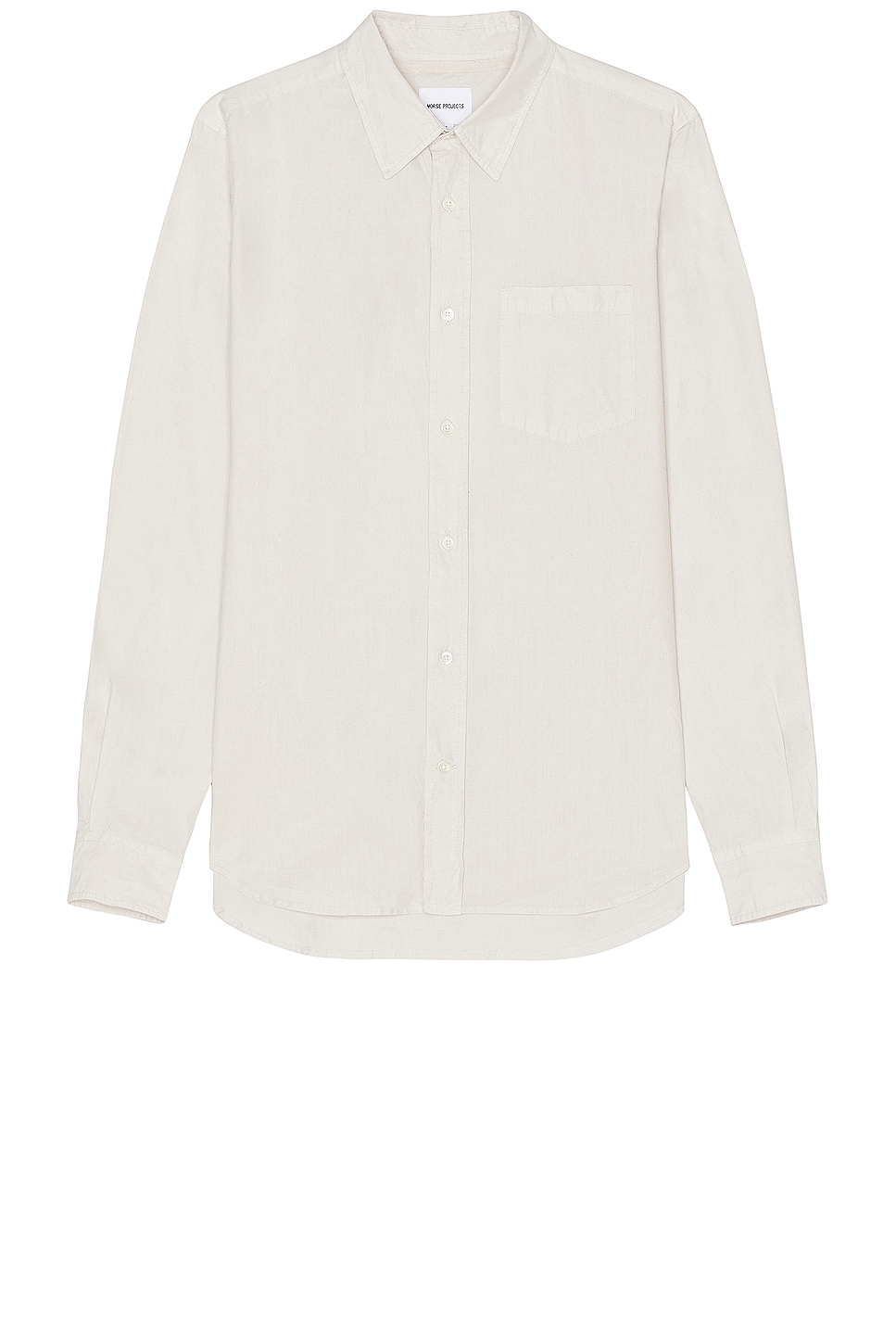 Image 1 of Norse Projects Osvald Cotton Tencel Shirt in Marble White