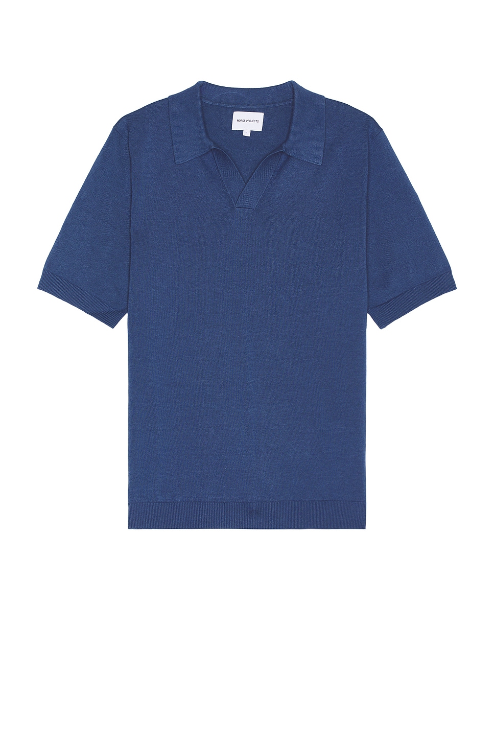 Image 1 of Norse Projects Leif Cotton Linen Polo in Calcite Blue