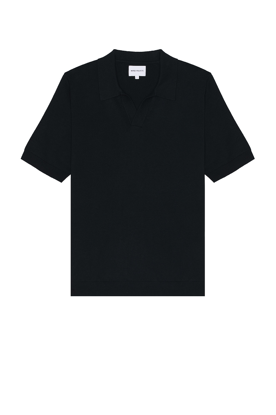 Image 1 of Norse Projects Leif Cotton Linen Polo in Dark Navy