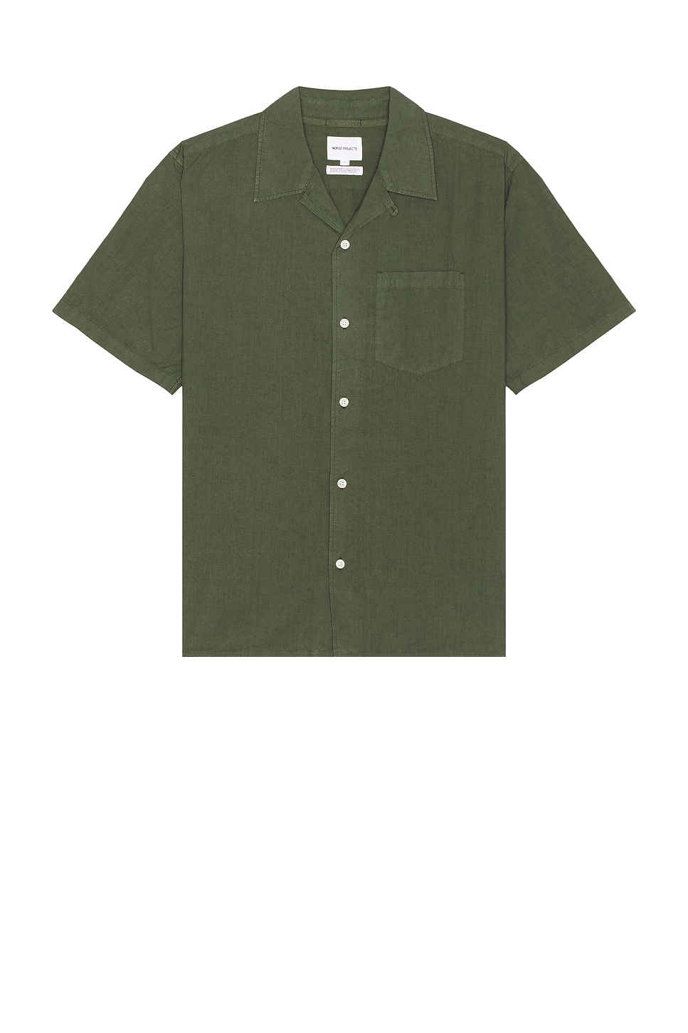 Image 1 of Norse Projects Carsten Cotton Tencel Shirt in Spruce Green