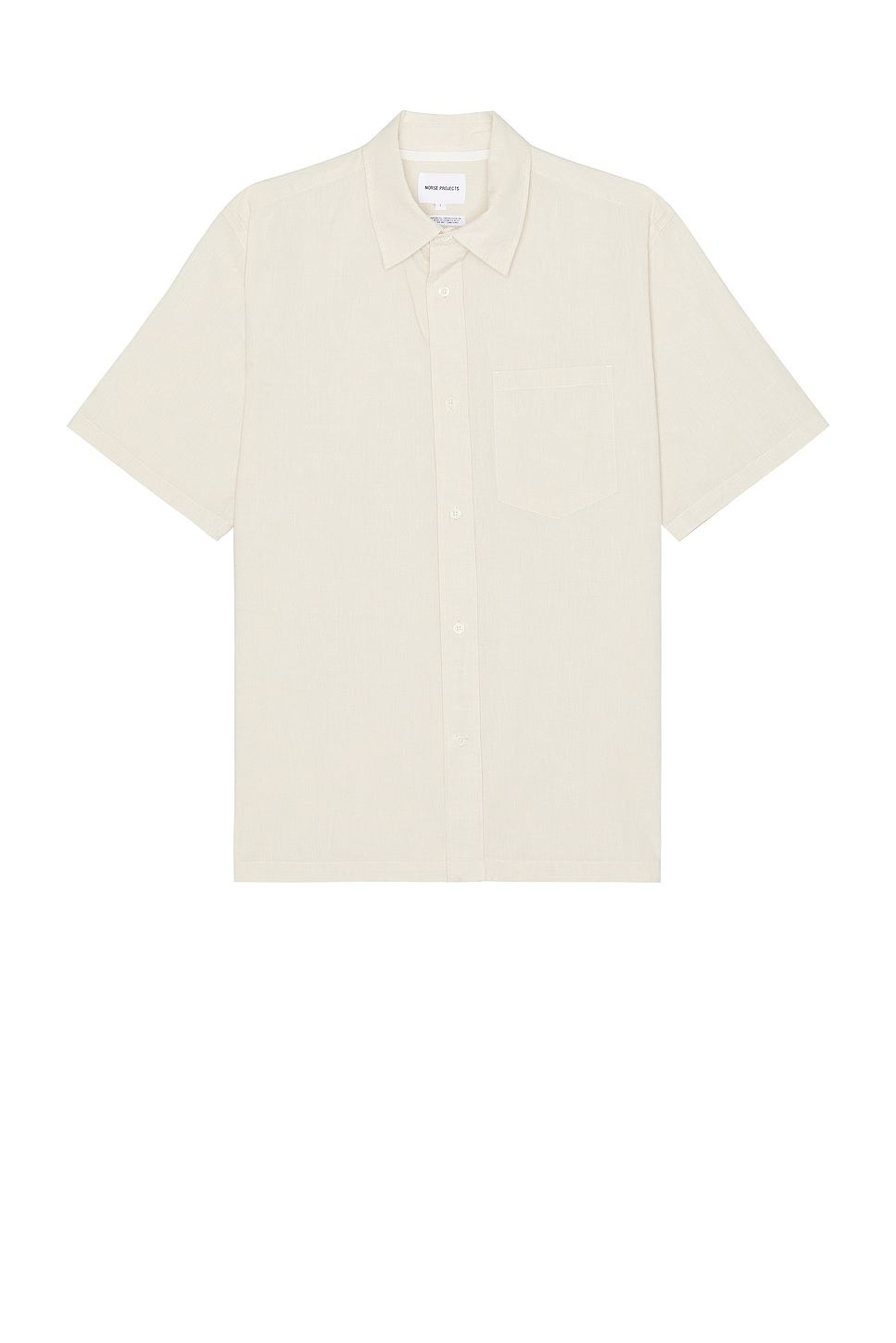 Image 1 of Norse Projects Ivan Relaxed Cotton Linen Shirt in Ecru