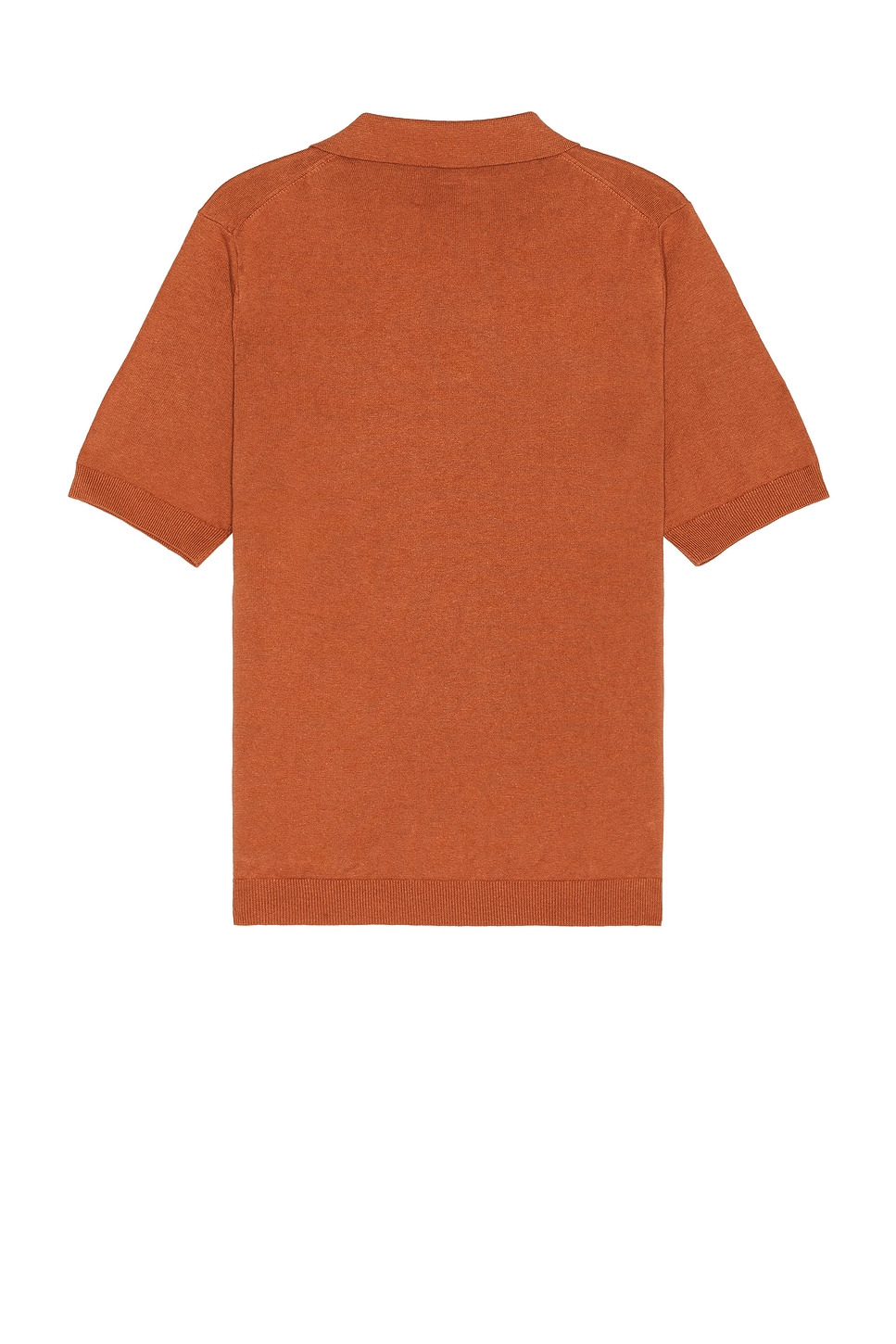 Shop Norse Projects Leif Cotton Linen Polo In Red Clay