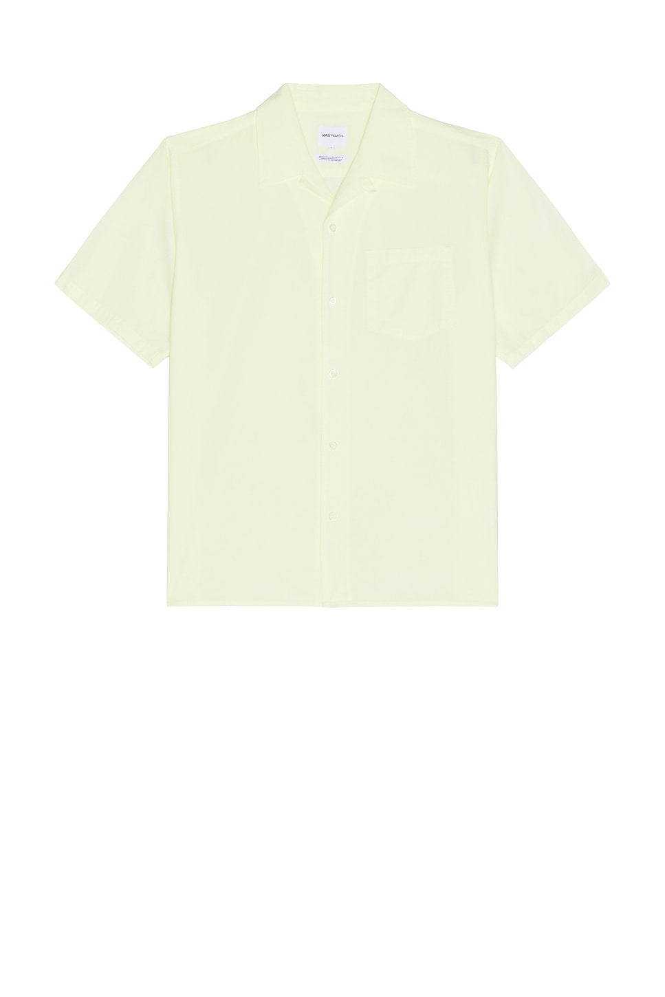 Image 1 of Norse Projects Carsten Cotton Tencel Shirt in Pale Yellow