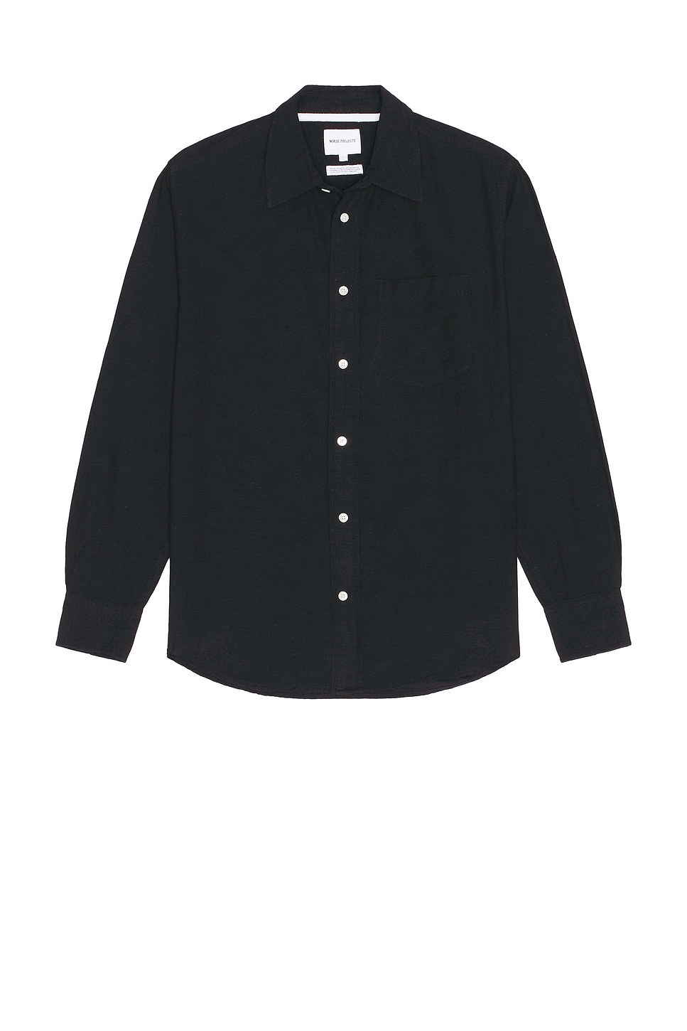Image 1 of Norse Projects Algot Relaxed Cotton Linen Shirt in Dark Navy