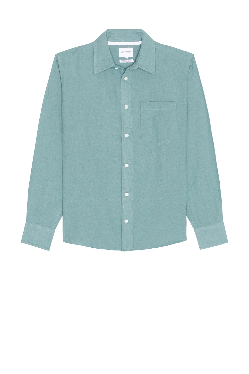 Image 1 of Norse Projects Algot Relaxed Cotton Linen Shirt in Greyish Blue