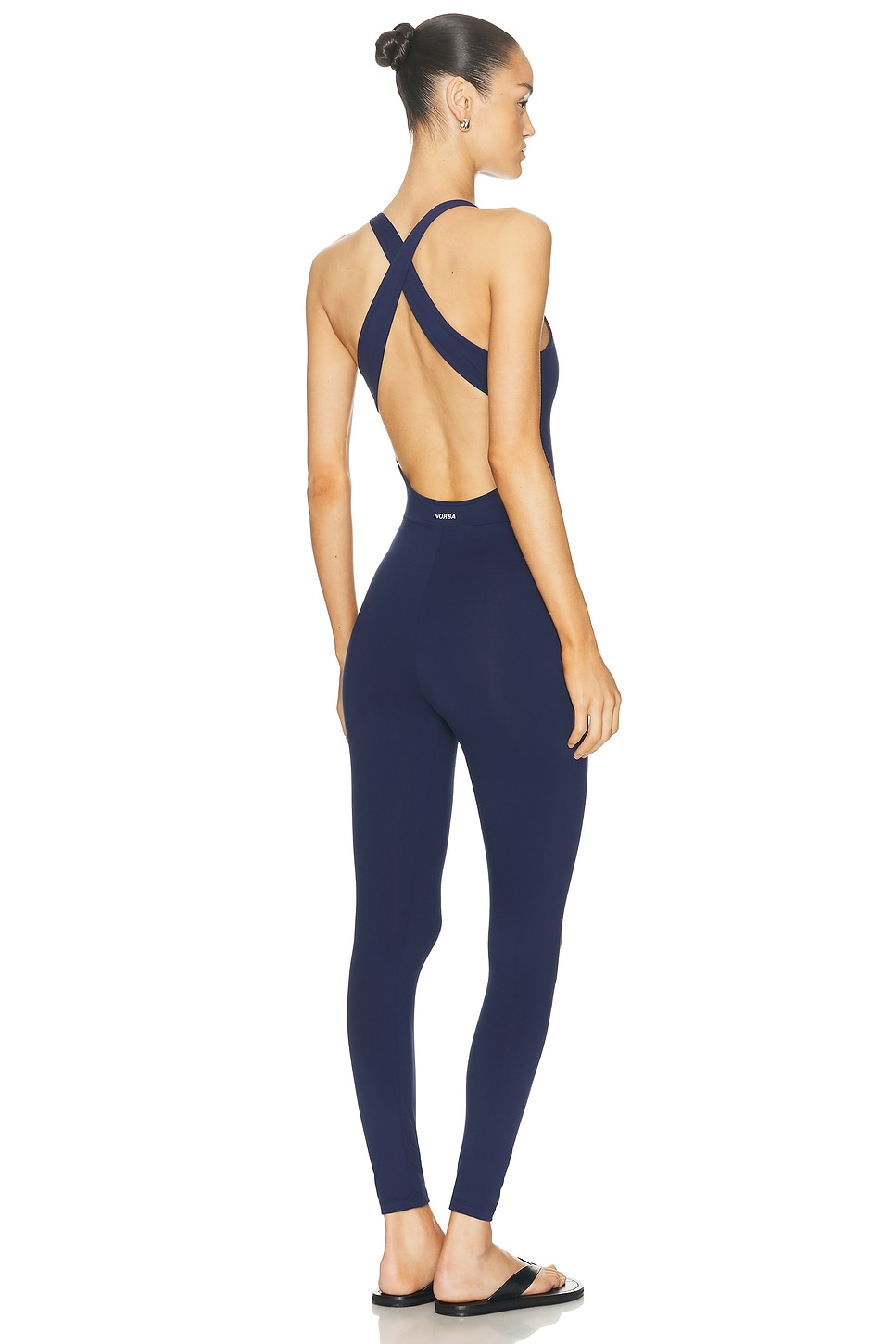 Image 1 of NORBA Crossback Leotard in Navy