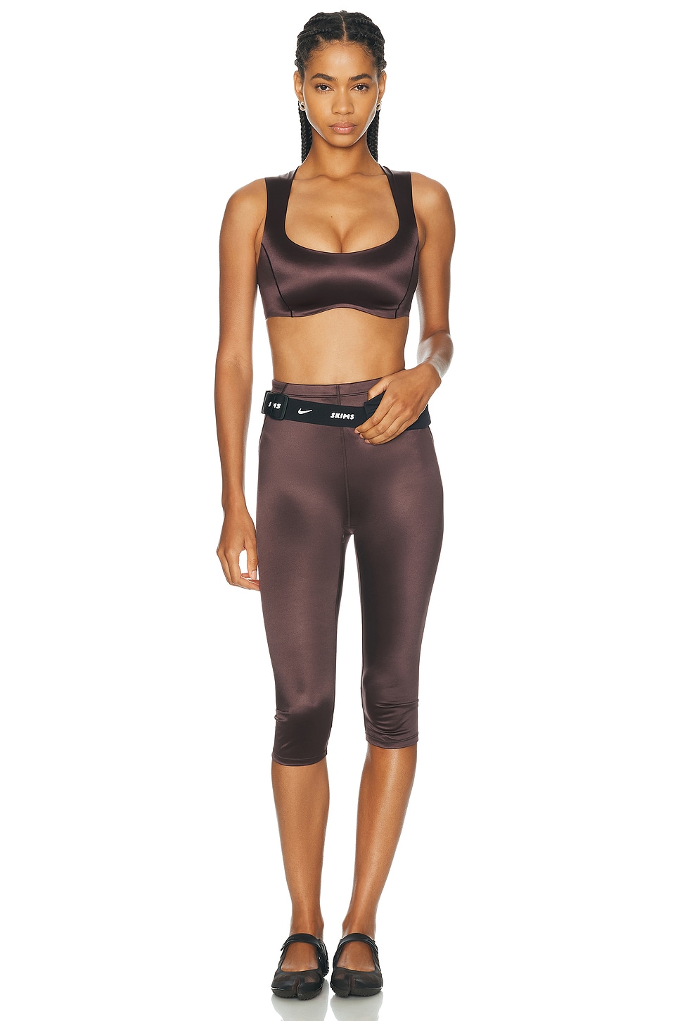NikeSKIMS Shine Open Scoop Bra | Thumbnail 4