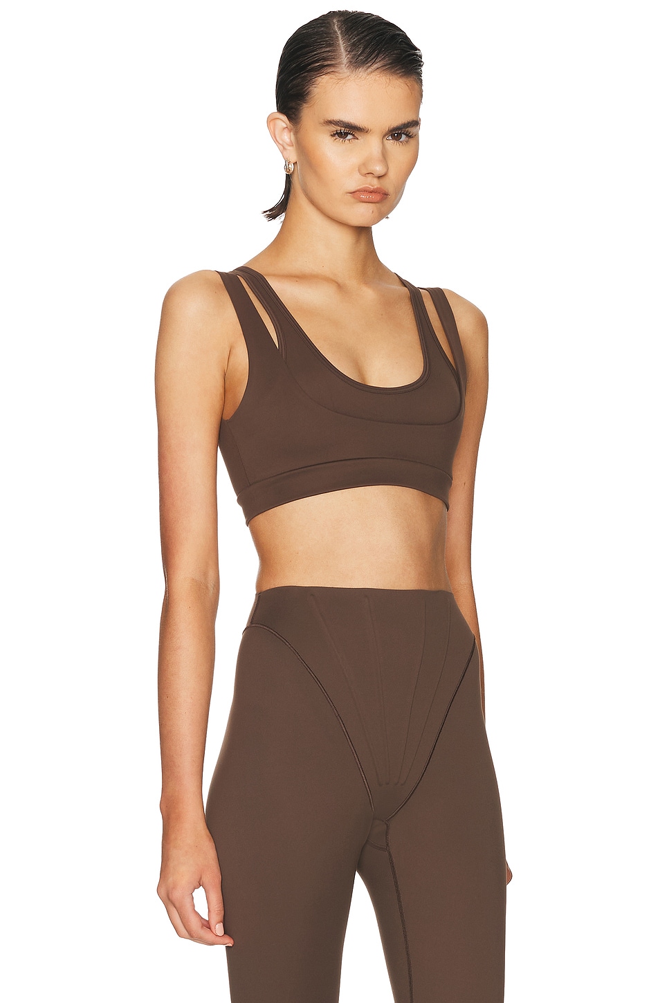 NikeSKIMS Matte Double Strap Scoop Bra | Thumbnail 6