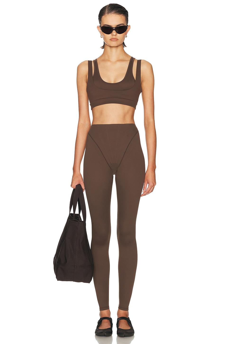 NikeSKIMS Matte Double Strap Scoop Bra | Thumbnail 8