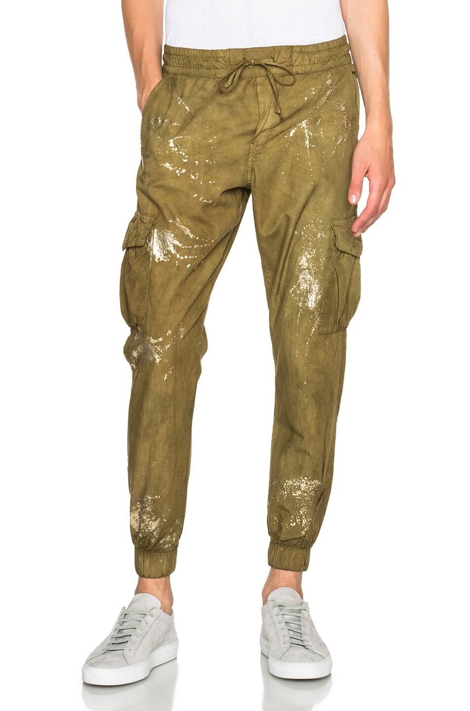 Image 1 of NSF Johnny Cargo Pants in Green Gold