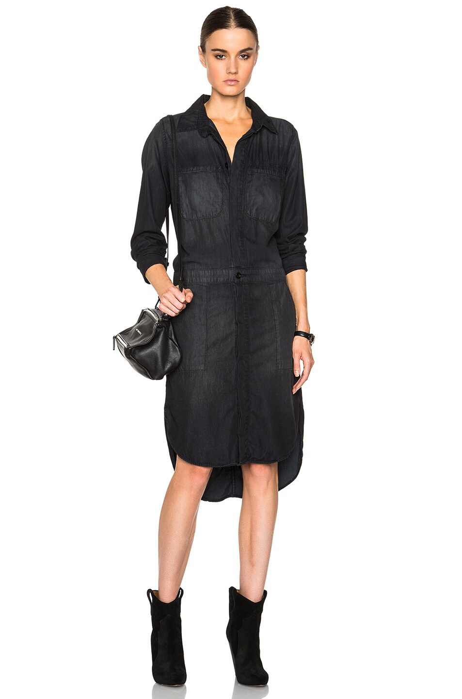Image 1 of NSF Del Dress in Black Fade