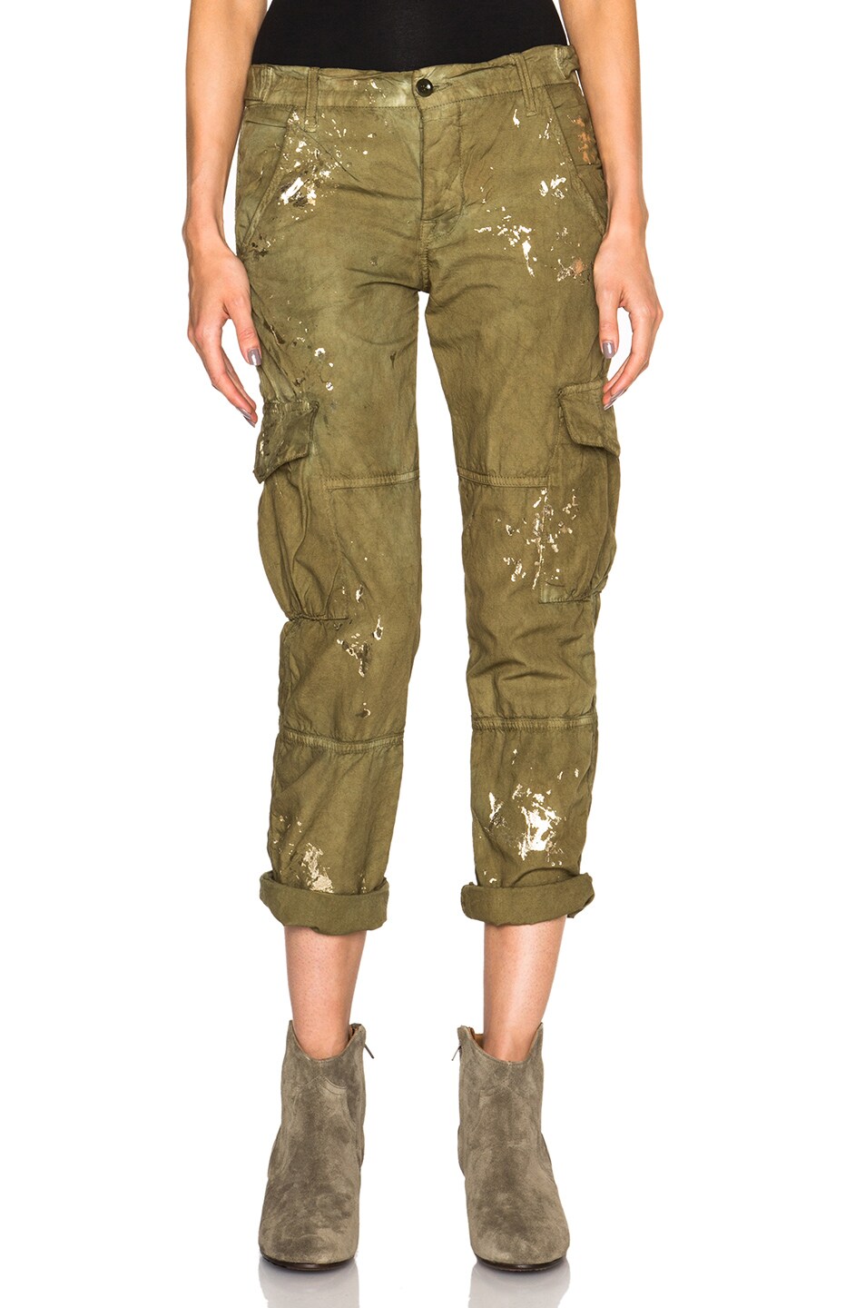 Image 1 of NSF Basquiat Pants in Green Gold