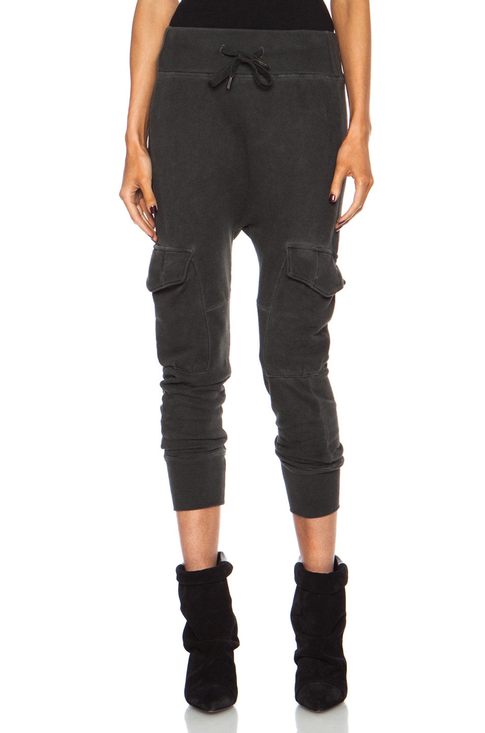 Image 1 of NSF Smith Cotton Sweatpant in Oil Wash Black