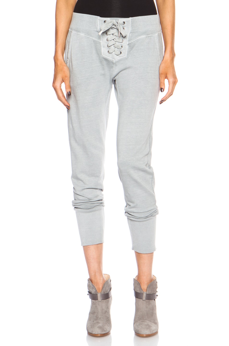 Image 1 of NSF Maddox Cotton-Blend Sweatpants in Pigment Pale Grey