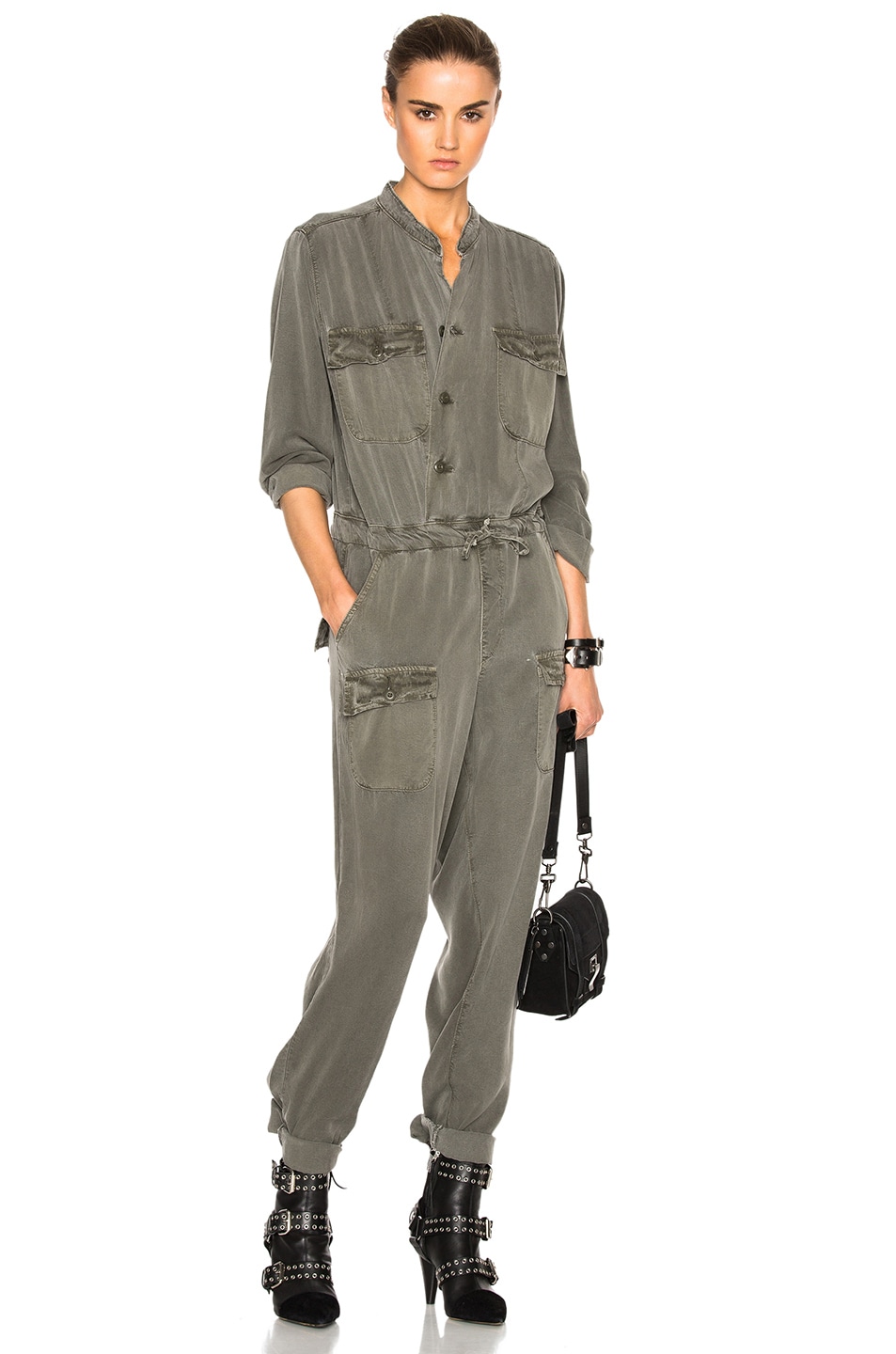 Image 1 of NSF Miche Jumpsuit in Pigment OD Green