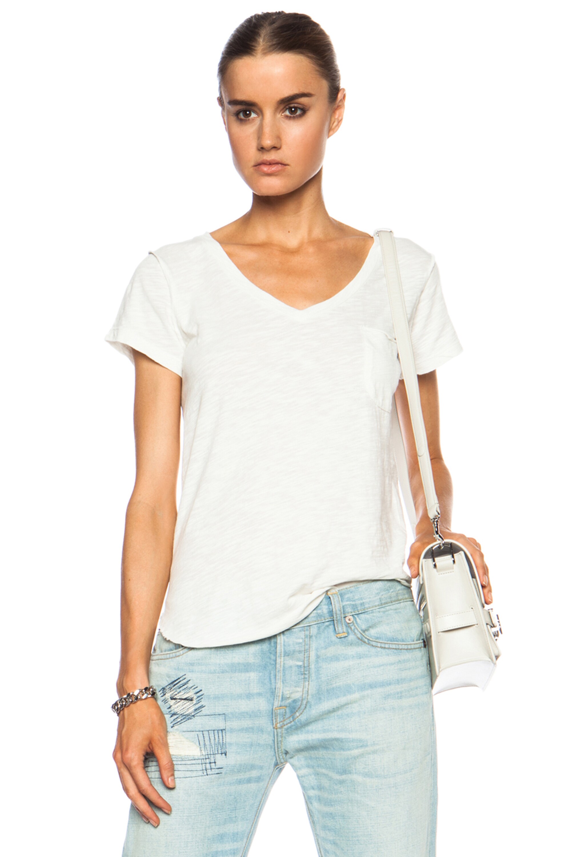 Image 1 of NSF Sura Cotton Tee in Soft White