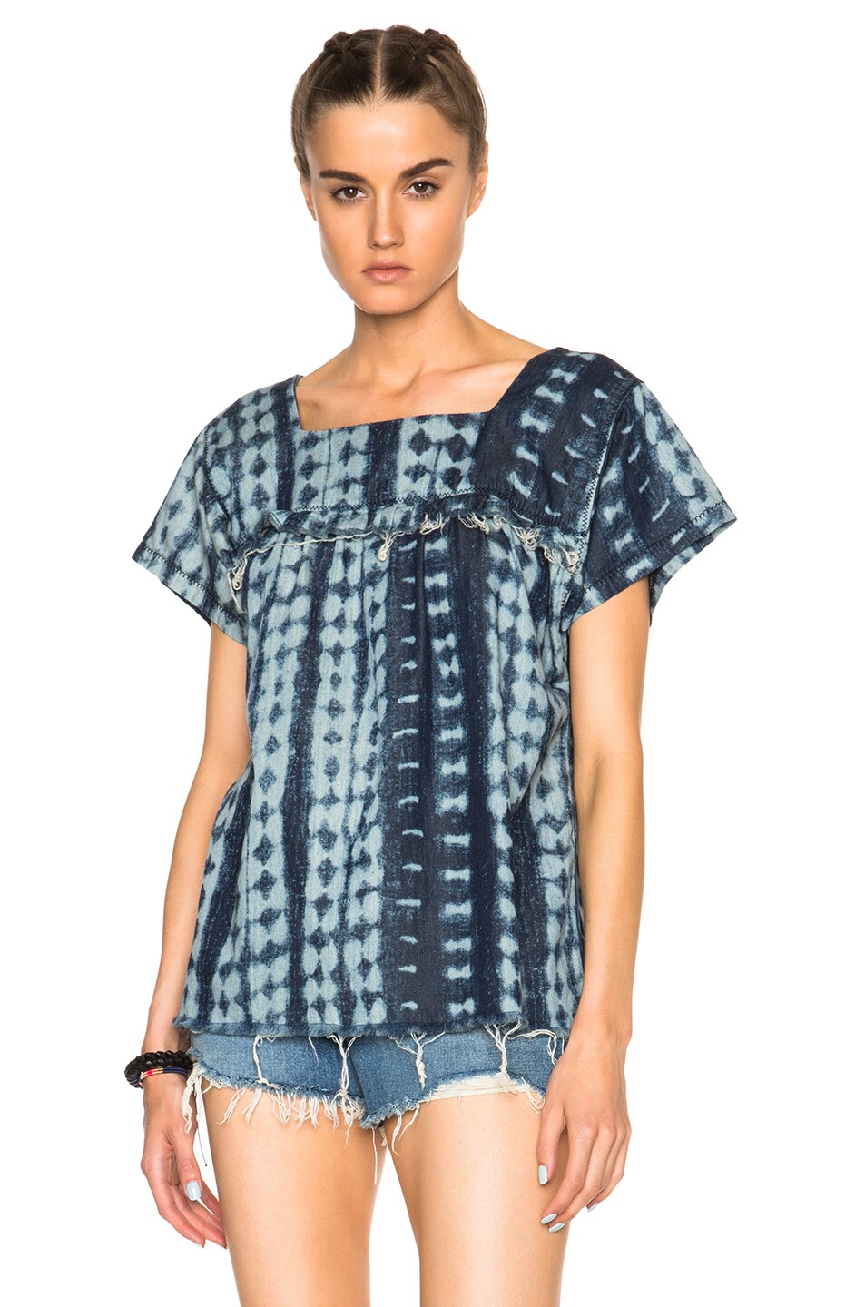 Image 1 of NSF Senora Top in African Chambray