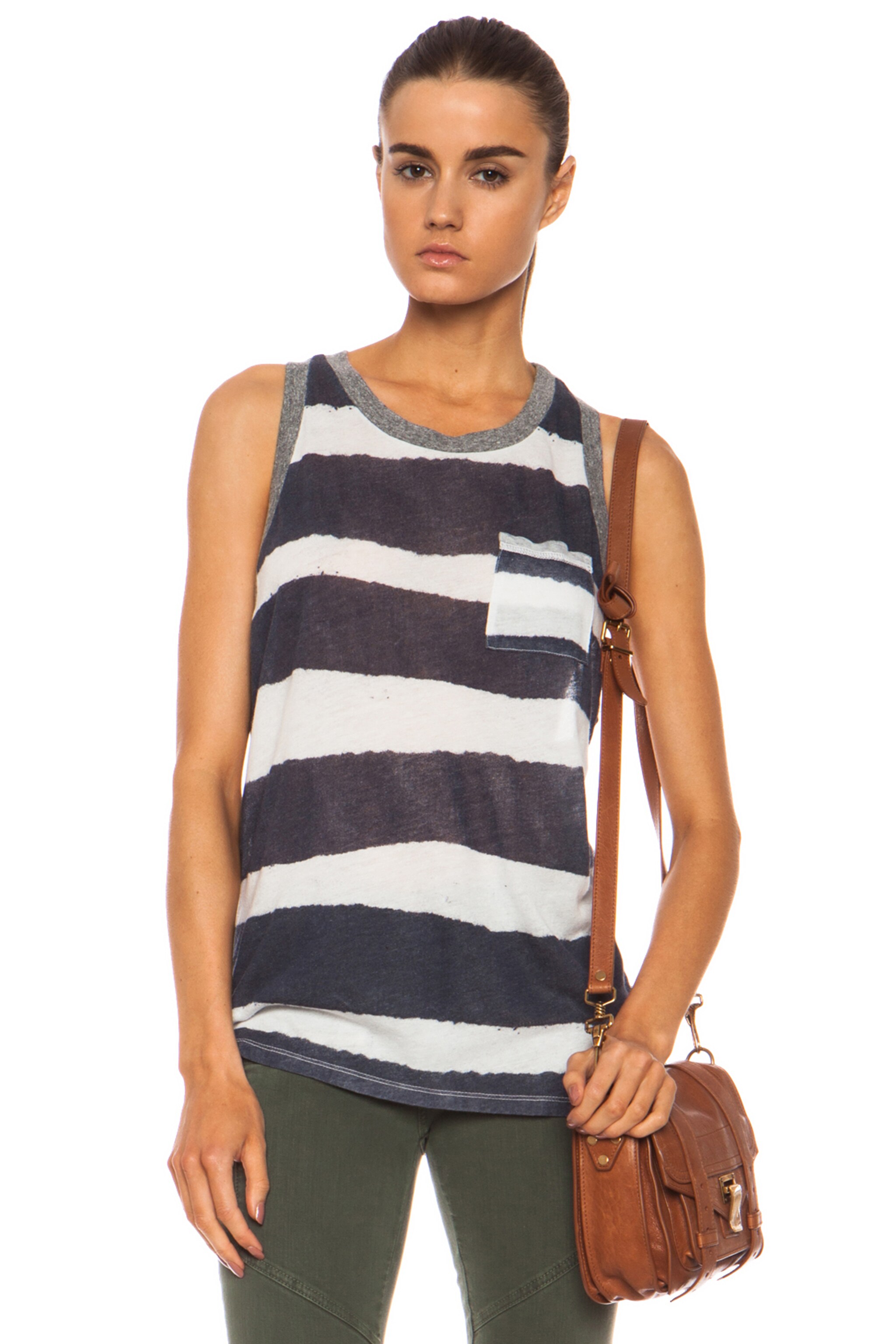 Image 1 of NSF Scout Cotton-Blend Tank in White