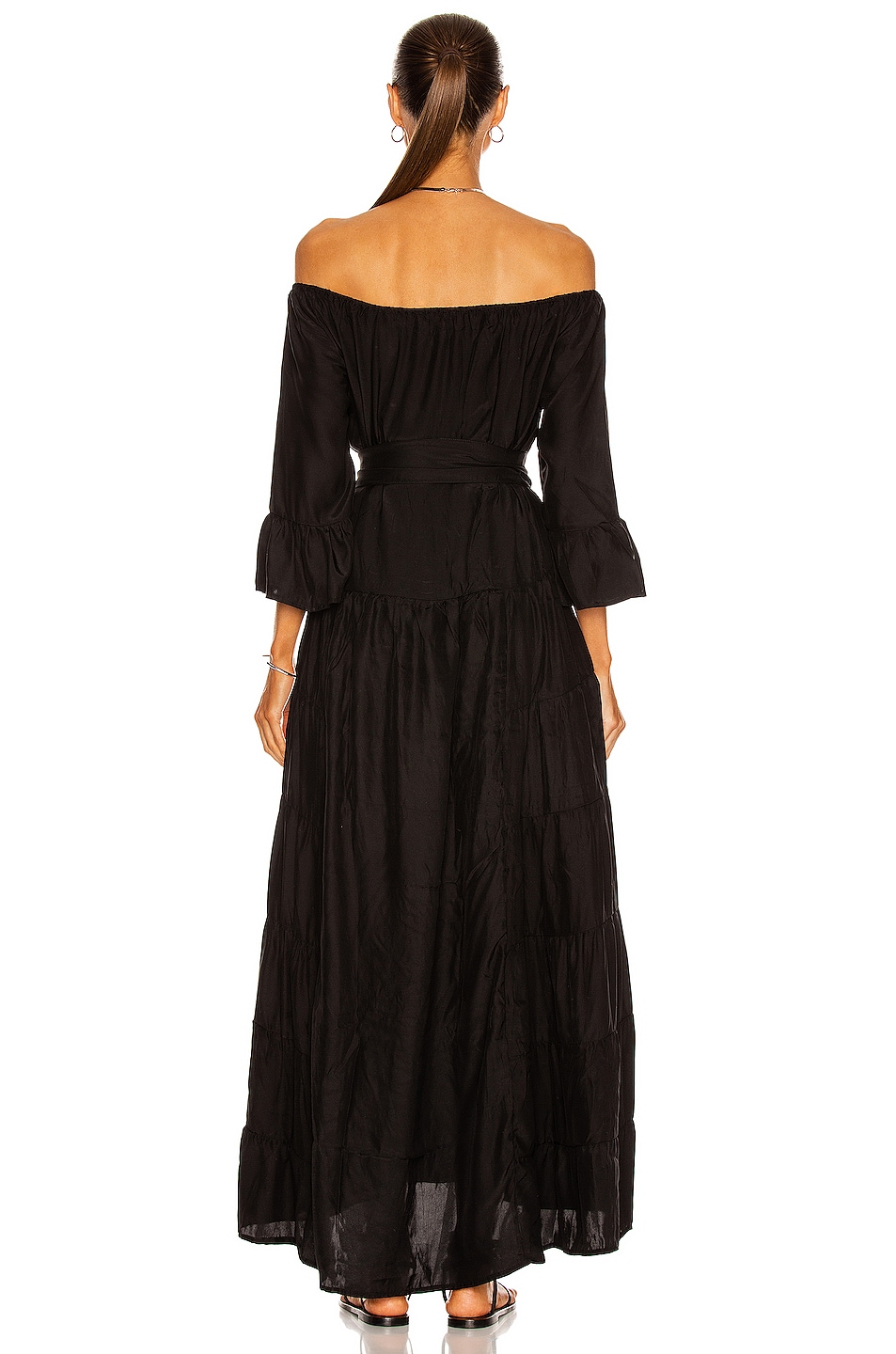 Natalie Martin Mesa Maxi Dress in Black Silk | FWRD