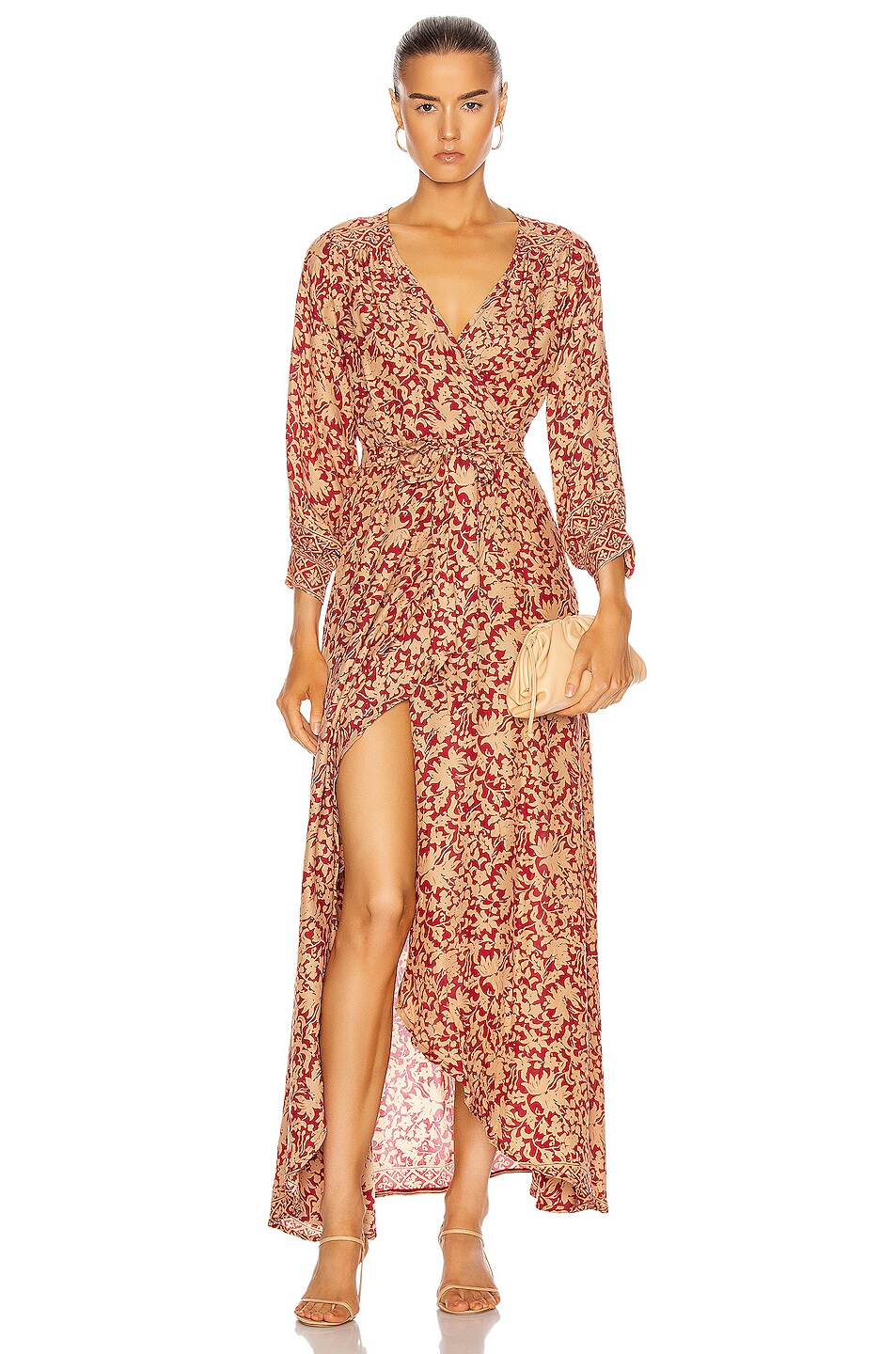 Image 1 of Natalie Martin Kate Long Sleeve Dress in Orchid Berry