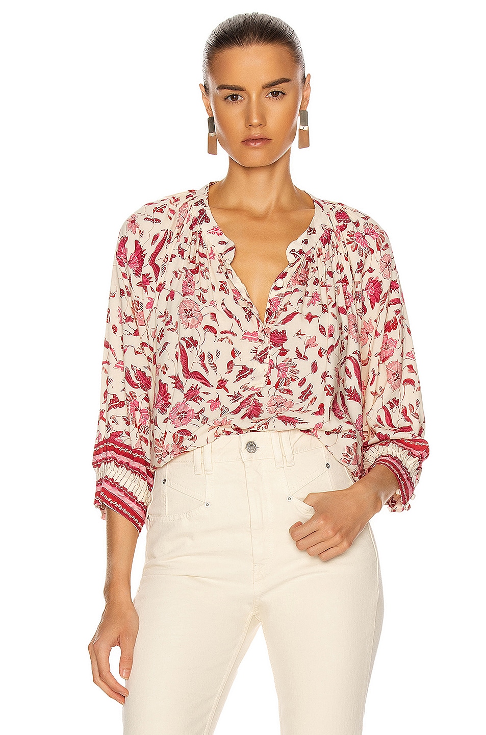 Image 1 of Natalie Martin Remy Top in Wildflower Rose